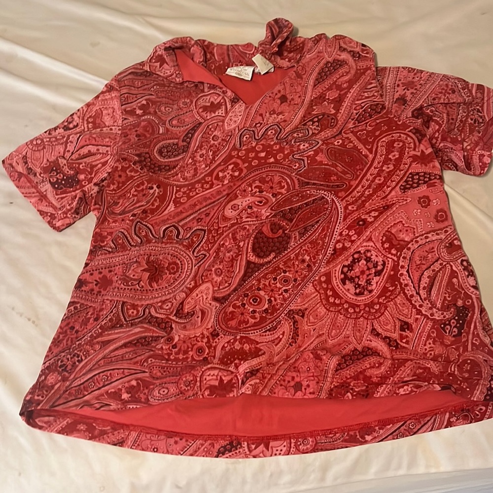 Red blouse